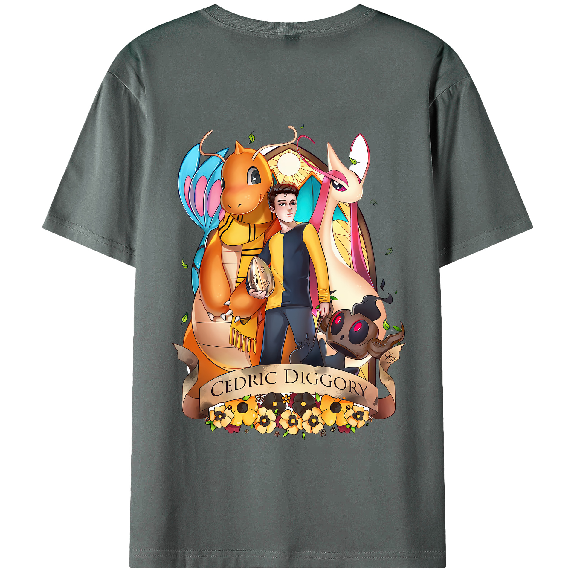 （画像用） Harry Potter ハリー・ポッターシリーズ 綿100％半袖Tシャツ（背面プリント）